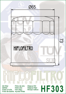 Hiflo Öljynsuodatin HF303