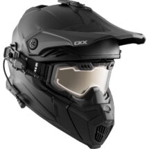 CKX Titan Airflow Mattamusta Kypärä + Lämmitettävät Lasit