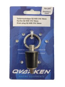 Qvarken Q2 Aisi 316 25 mm Tyhjennystulppa