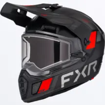 FXR Clutch X Kypärä Lämmitettävällä Visiirillä Black/Red