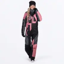 FXR Cold Cross CX F.A.S.T. Naisten Vuorellinen Kelkkahaalari Black/Charcoal/Rose